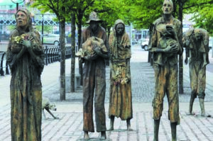 Hungersnot in Irland - Standbild in Dublin